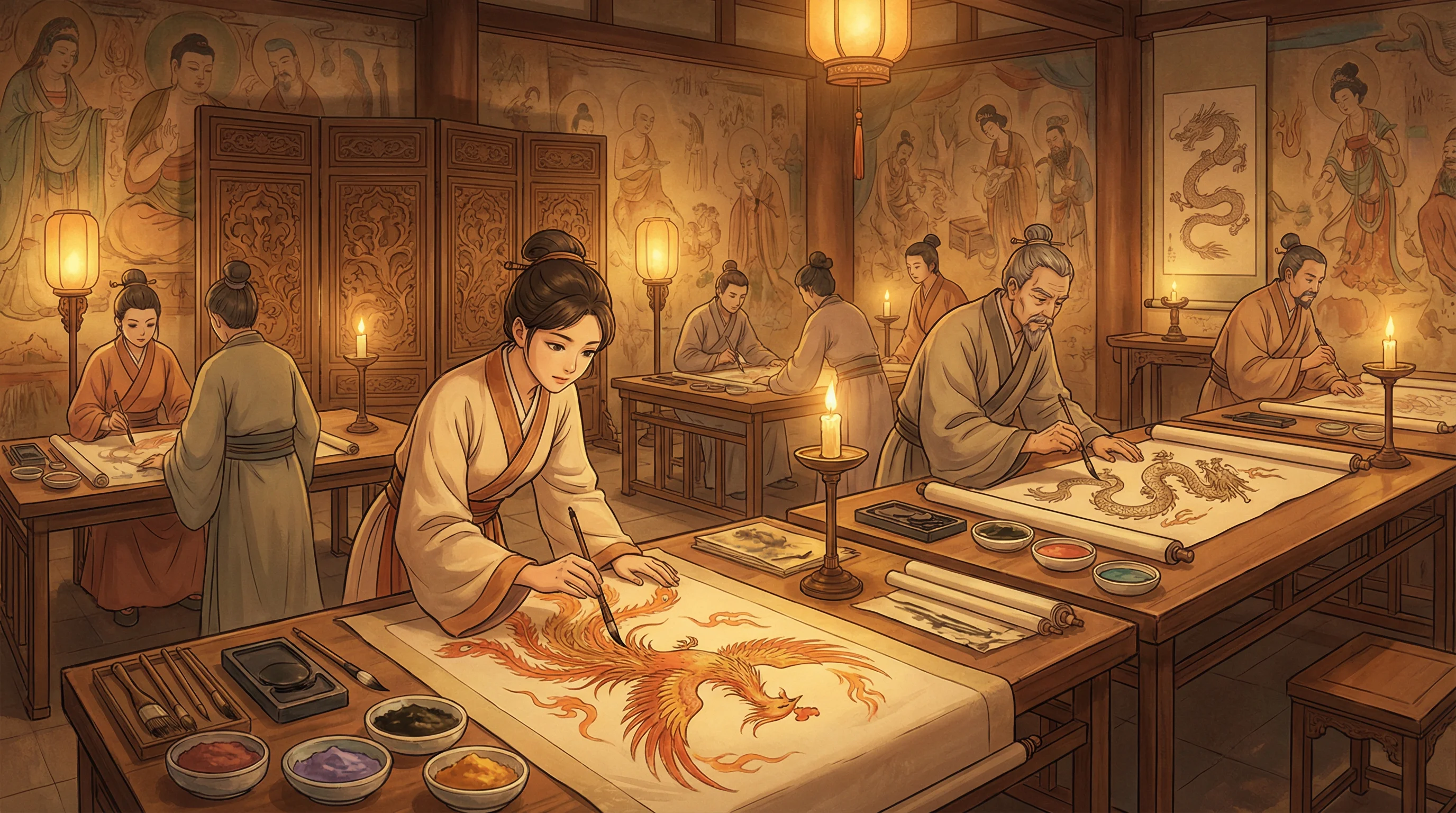 画师入驻 - 昆仑神宫电视剧2022在线观看 国风动漫画师